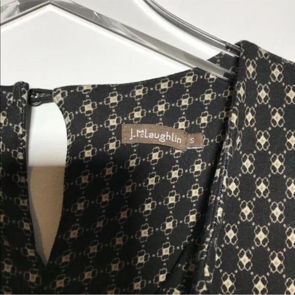 J. McLaughlin Stretch Ponte Printed Sheath Dress - Picture 3 of 6